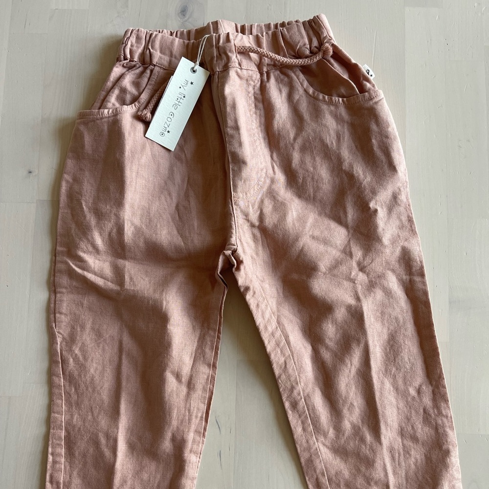 My little cozmo linen trousers size 3 year NWT